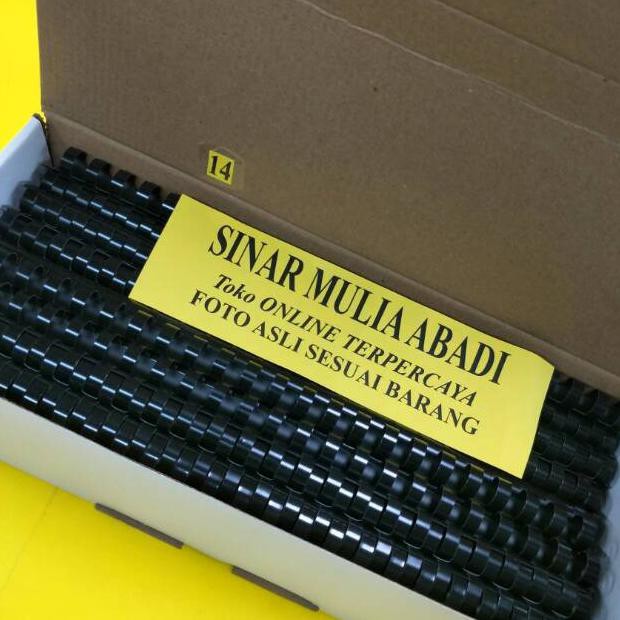 

DISKON PROMO Spiral Jilid Plastik 14 mm Folio 23 Ring 9 16 inch Ring Plastic