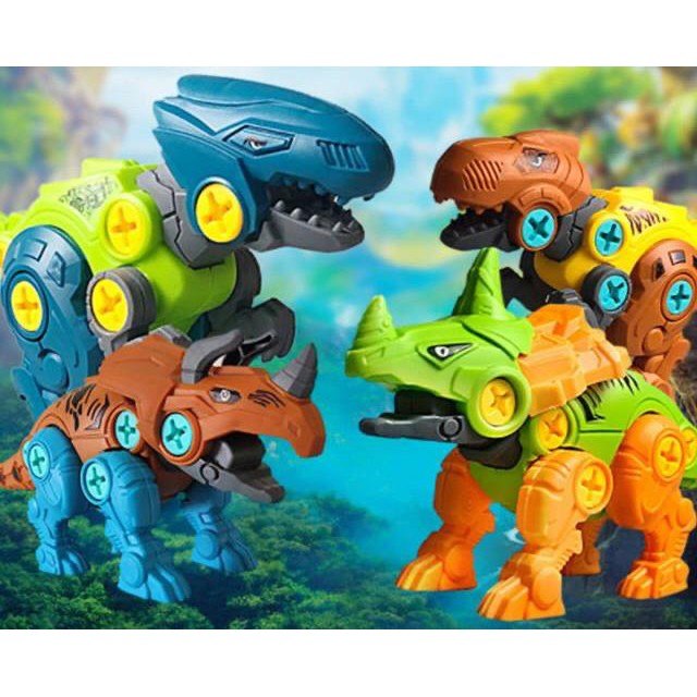 Mainan DINOSAUR Bisa Bongkar Pasang dinosaurus harga per pcs