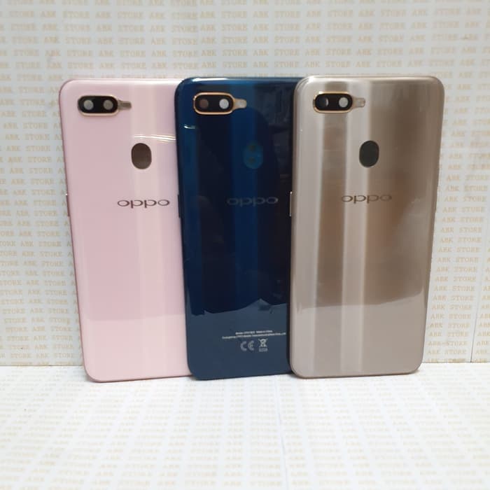 Backdoor Backcover Tutup belakang Back Casing Kesing OPPO A7 Original - Biru