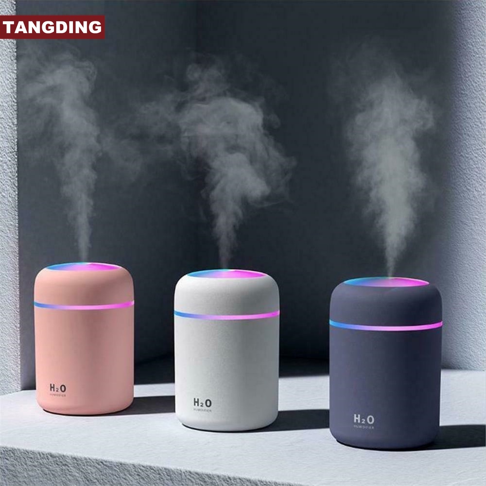 【COD Tangding】1PC Colorful USB Mini Car Humidifier Air Purifier Freshener Aroma Essential Oil Diffuser