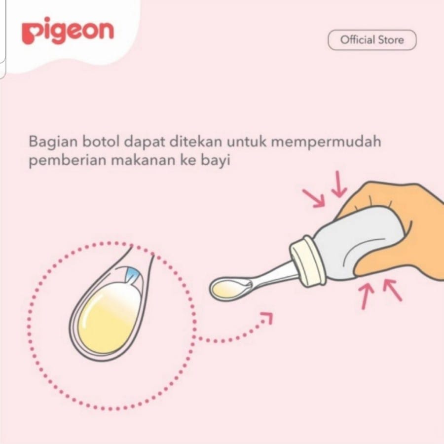 PIGEON Botol Sendok Food Feeder 120 ml/Weaning Bottle With Spoon