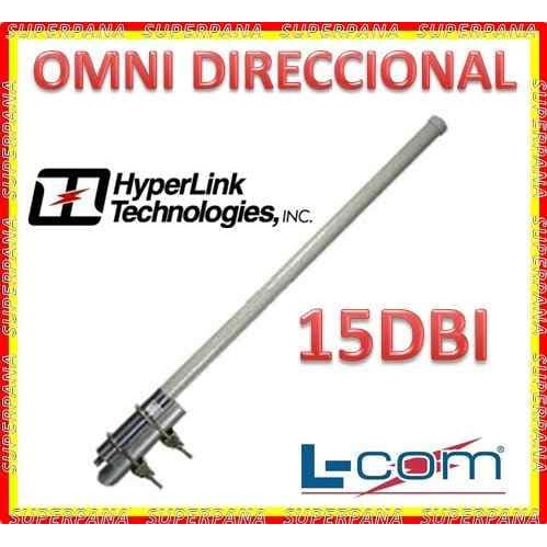 L-Com Hyperlink HG2415U-PRO - Antena Omni 15dBi 2.4GHz