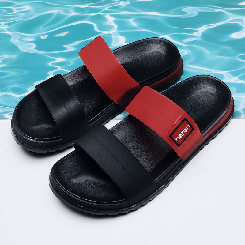 Sandal Slide Fashion/sandal Pria/ Slop Pria BAYAR DI TEMPAT Sandal Slip on Pria 39-45