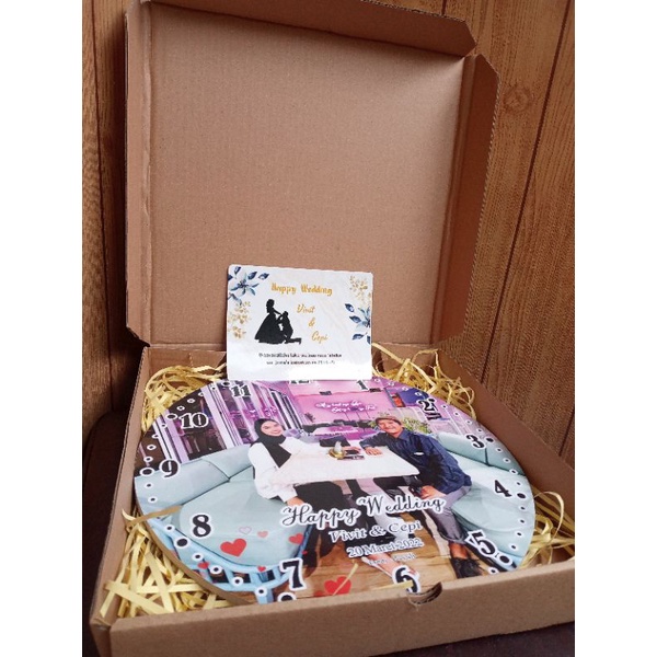 GIFT BOX JAM FOTO CUSTOM PAKET HADIAH AESTHETIC ESTETIK KARDUS