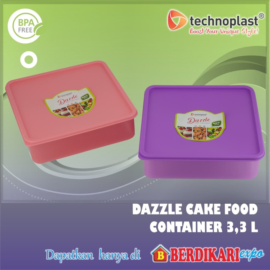 Technoplast SW922 - Tempat makanan / Food container Dazzle Cake 3,3 L