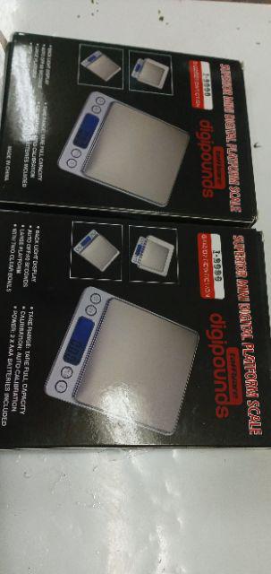 Timbangan Dapur Mini Digital Platform Scale 1kg 0.1g - I2000 - Silver Omhakfsv