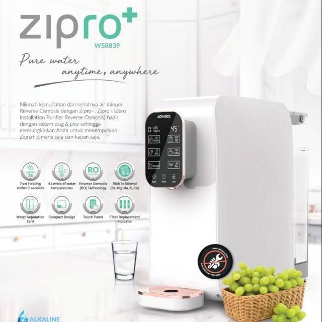 Dispenser advance/ filter air advance ZIPRO