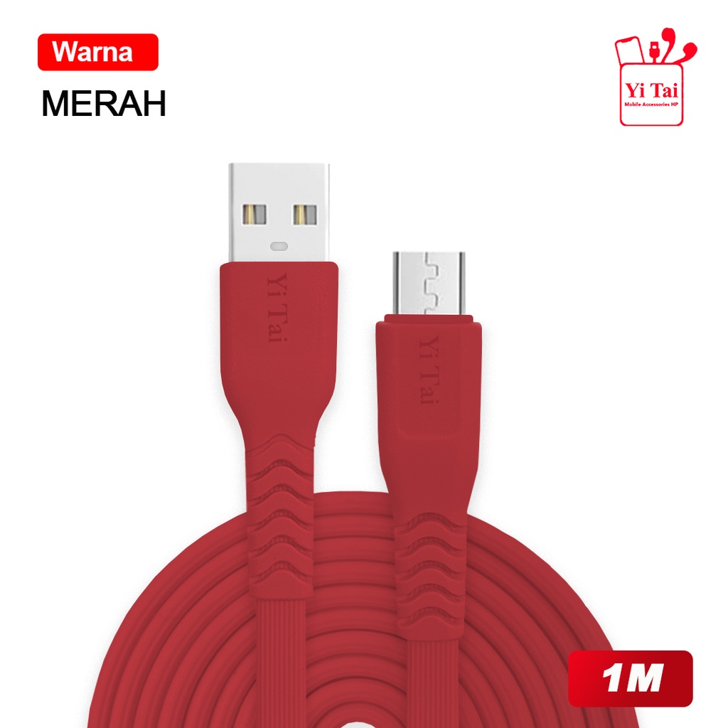 KABEL DATA MICRO USB FAST CHARGING 3A YI TAI YTM-100 - DATA CABLE MICRO USB