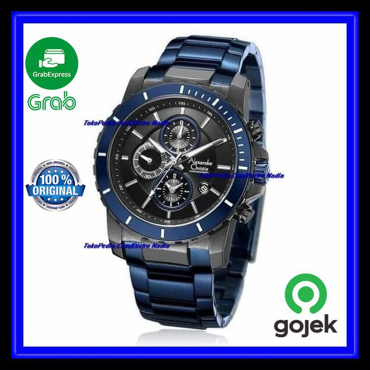 Indh Jam Tangan Alexandre Christie Pria | Jam AC Cowok Original MURAH Kode 1412