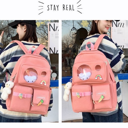 TAS RANSEL KOREA IMPORT TERBARU TAS RANSEL 5IN1 TERLARIS