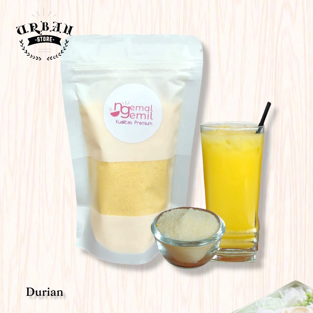 

Minuman Bubuk Rasa Durian // Premium