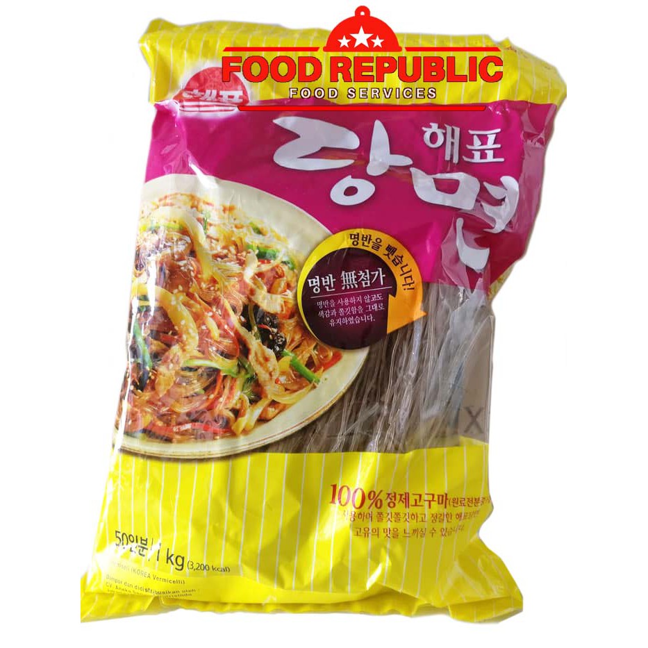 Sajo Soun Korea / Korean Vermicelli / Dangmyeon 1 KG bahan japchae