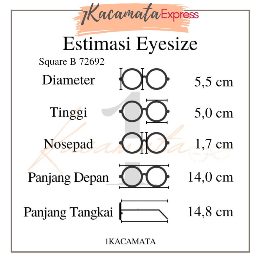 PAKET FRAME + LENSA KACAMATA HITS KEKINIAN ERICA