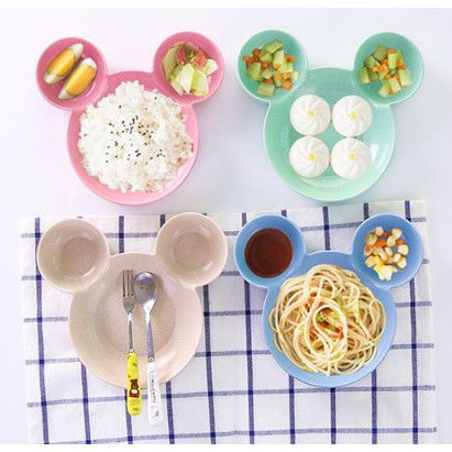 SG COLLECTIONS PIRING MAKAN KARAKTER MICKEY MINNIE BAHAN GANDUM ALAMI BUKAN MELAMIN