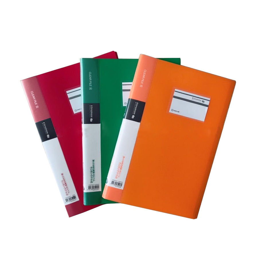 Clear File King Jim Folio 176SPGA-F / Clear Holder Folio F4 20 Pocket