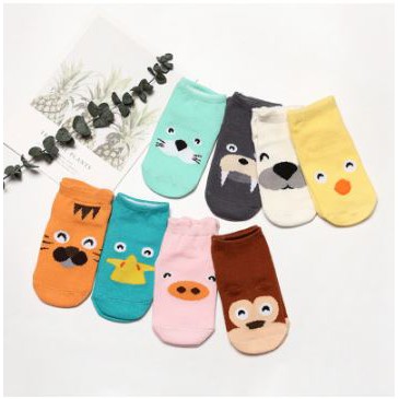 KAOS KAKI ANAK / BAYI 3D PENDEK MOTIF BINATANG ANTI SLIP