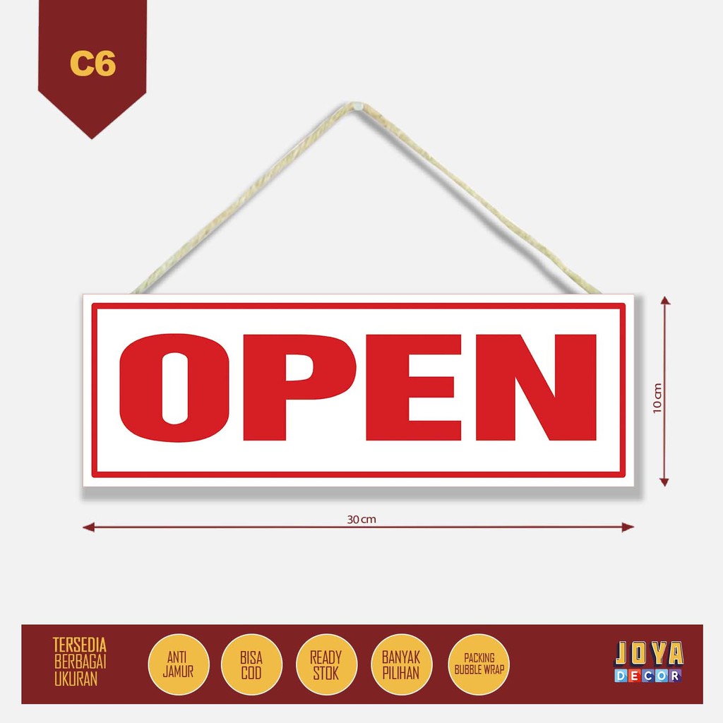 

Sign Board Papan Petunjuk Open Closed Terimakasih CC6