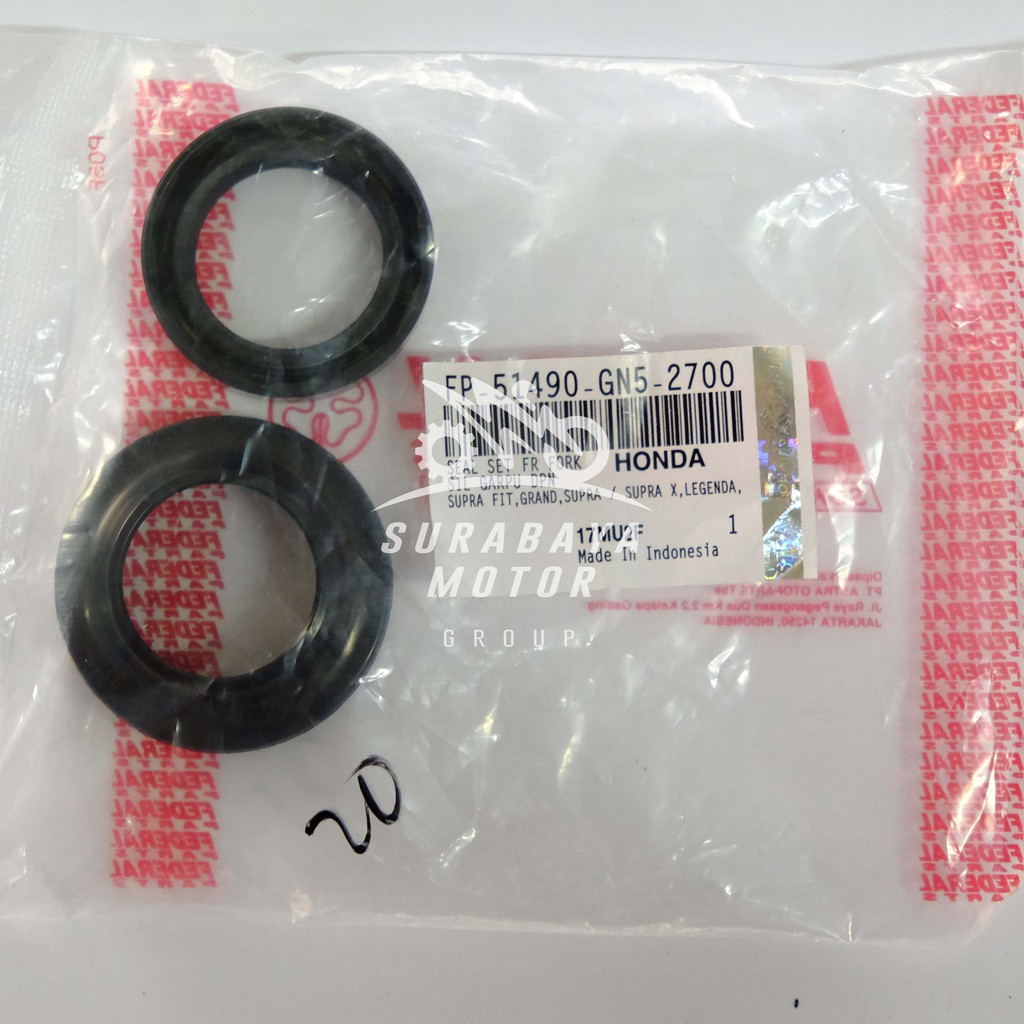Seal Sil Shock Skok Depan Set Vario Beat Grand Supra Scoopy GN5 KGH Federal ALL MATIC BEBEK