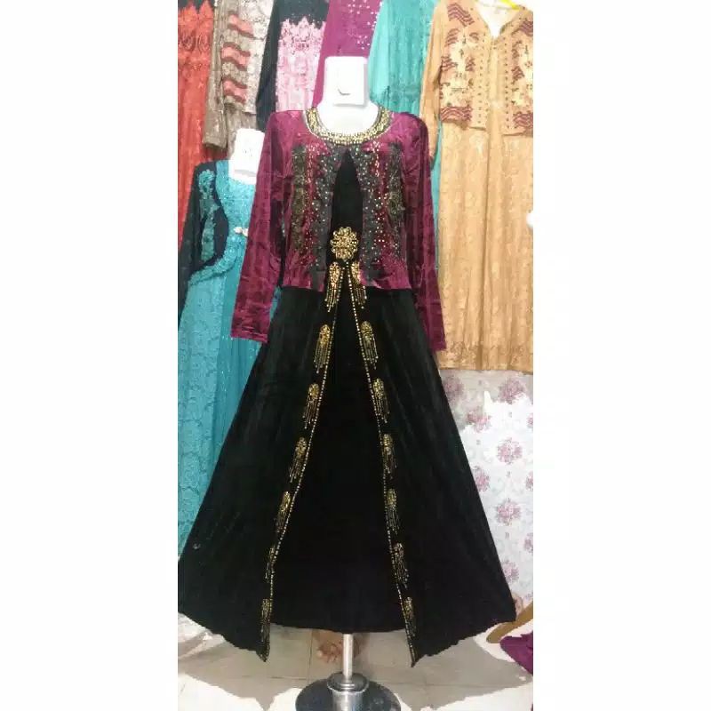 gamis bludru