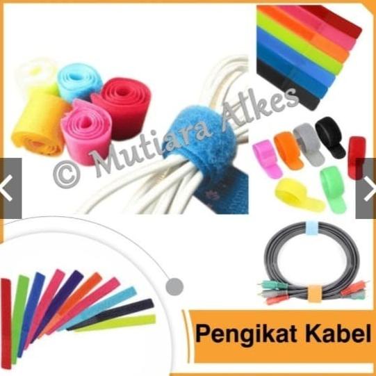 

Velcro strap binder cablepengikat / klip / penjepit kabel organizer