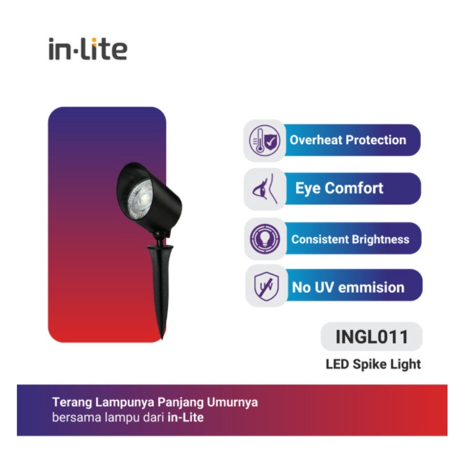 in-Lite Spike Light INGL011 - Cool Daylight 7watt