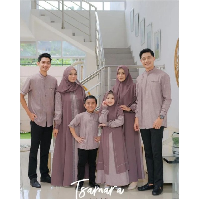 famset family set tsamara ied series sarimbot keluarga lebaran couple keluarga