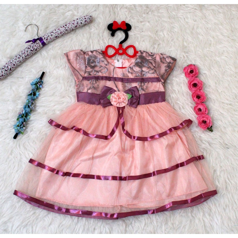 Dress Kids Senni/Baju Pesta Anak Perempuan / Dress Ulang Tahun / Baju Anak Cewek