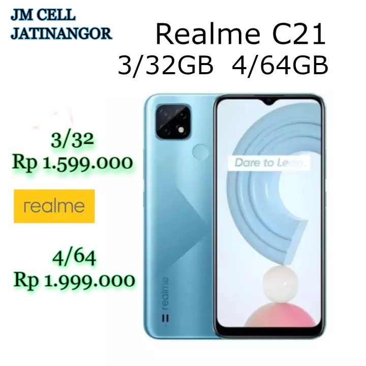 REALME C21 RAM 3.32 RAM 4/64 GARANSI RESMI 1TAHUN