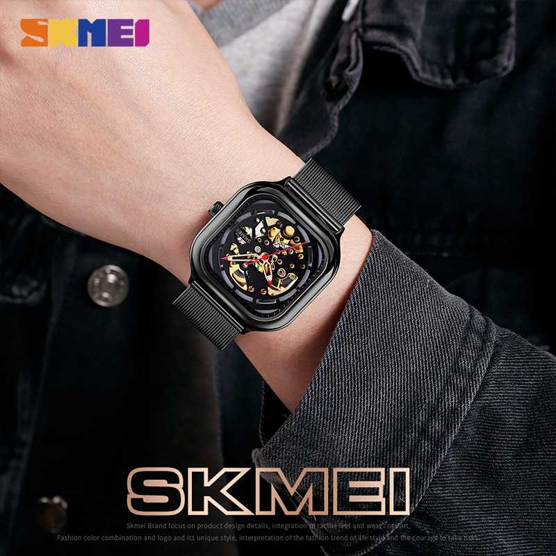 MLNSHP SKMEI Jam Tangan Mechanical Pria Automatic Movement - 9184