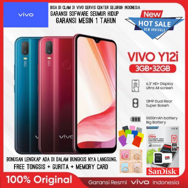 Jual Vivo Y21 RAM 4GB+1GB Garansi Resmi hp VIVO Y21T ROM 128GB Original