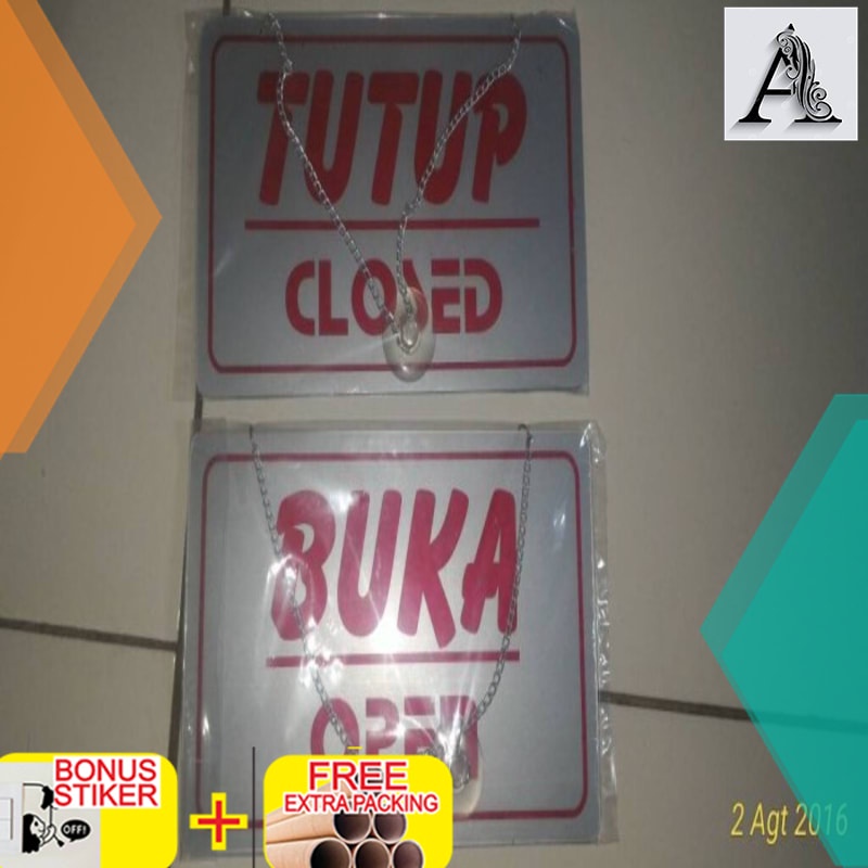 

Promo acrylic open closedakrilik buka tutup