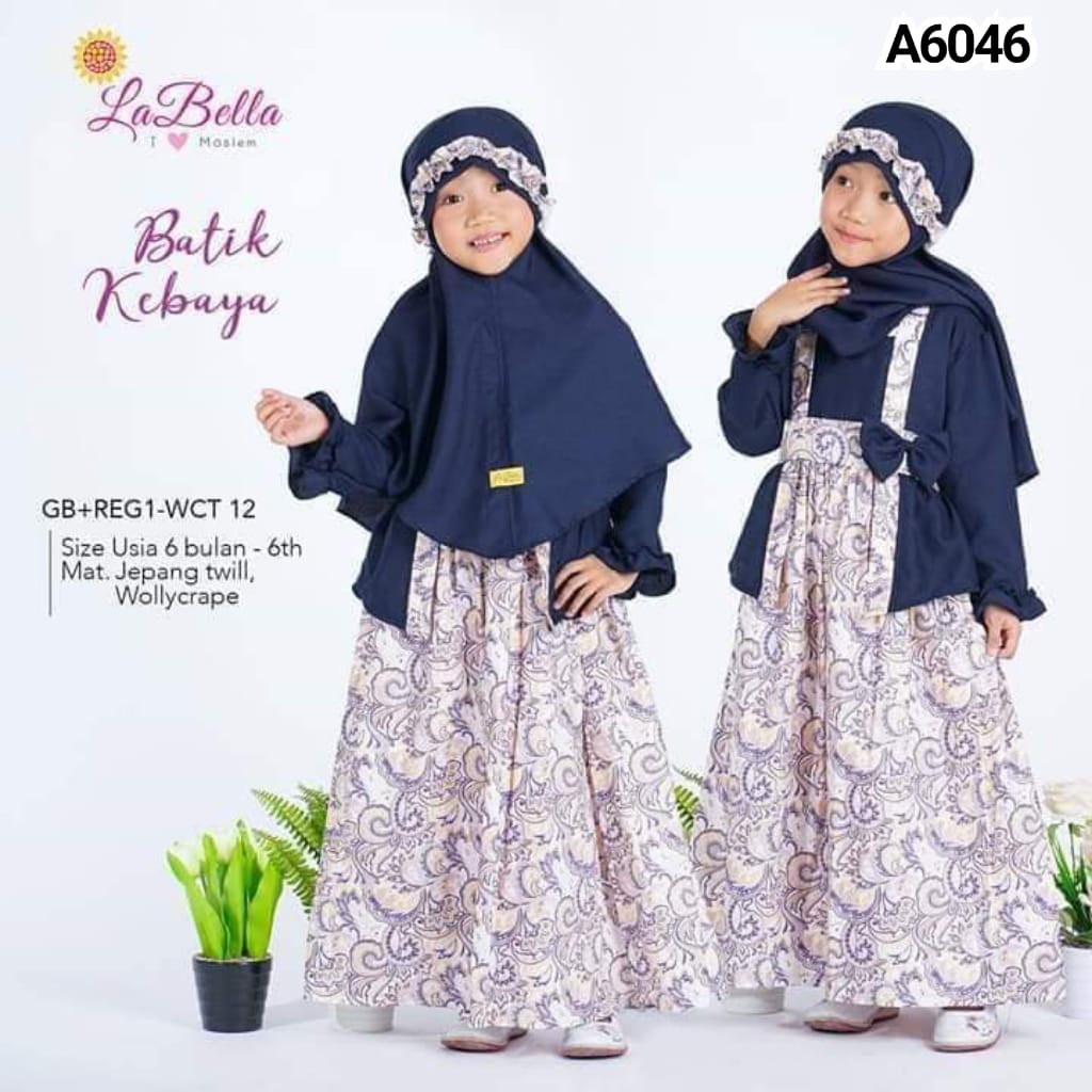 GAMIS ANAK LABELLA WCT NAVY 2-3THN A6046