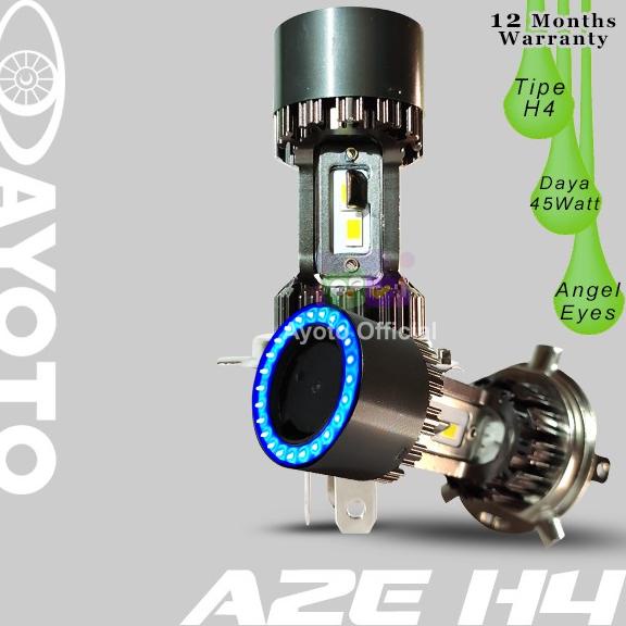 (2pcs) Lampu LED Mobil AYOTO A2-H4 PNP 45 Watt 10000LM