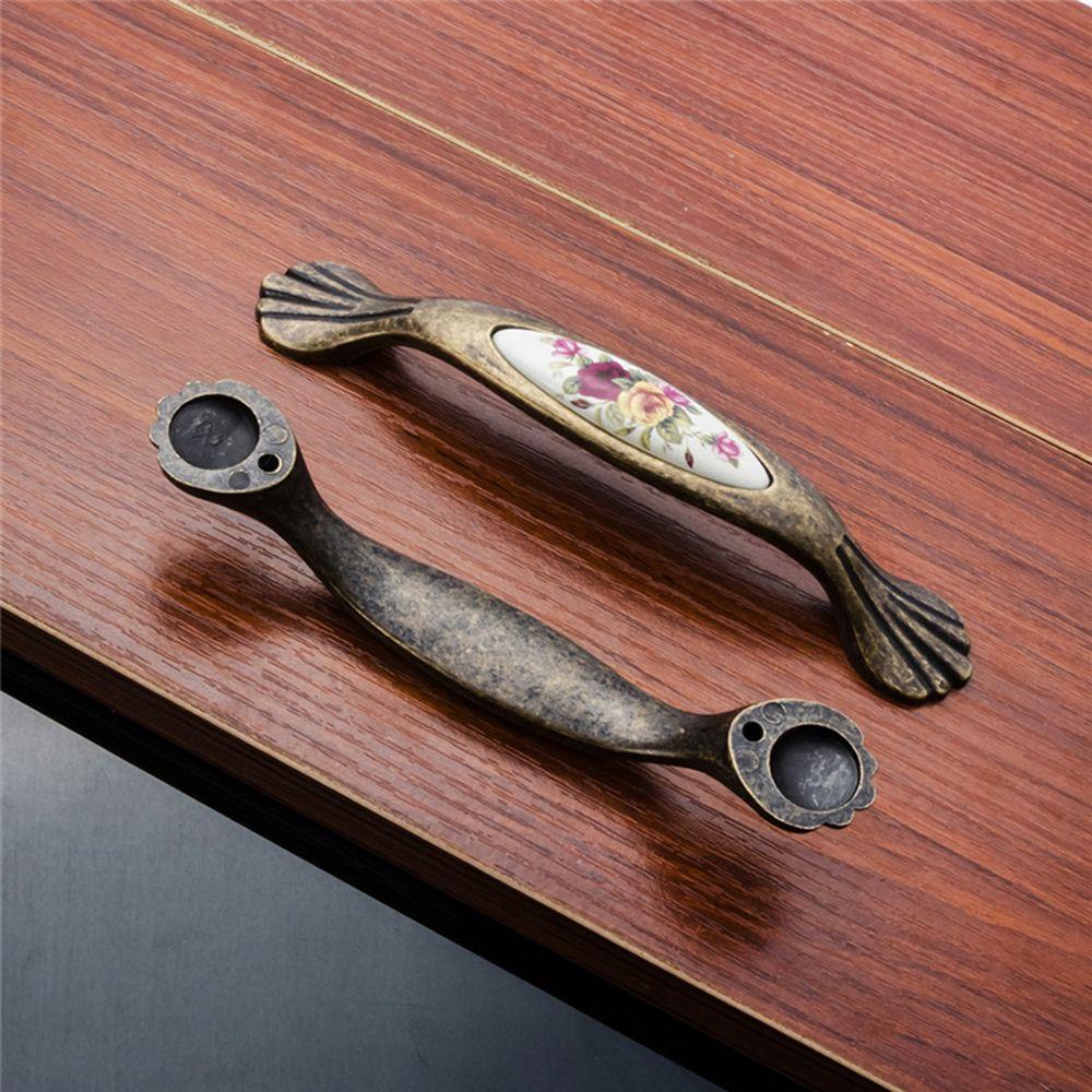 Top Ceramic Handle Vintage Pull Handle Tarikan Laci Peralatan Furniture