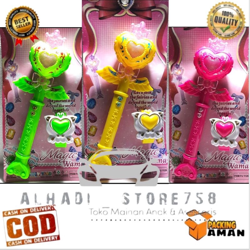 tongkat peri ada lampu dan musik