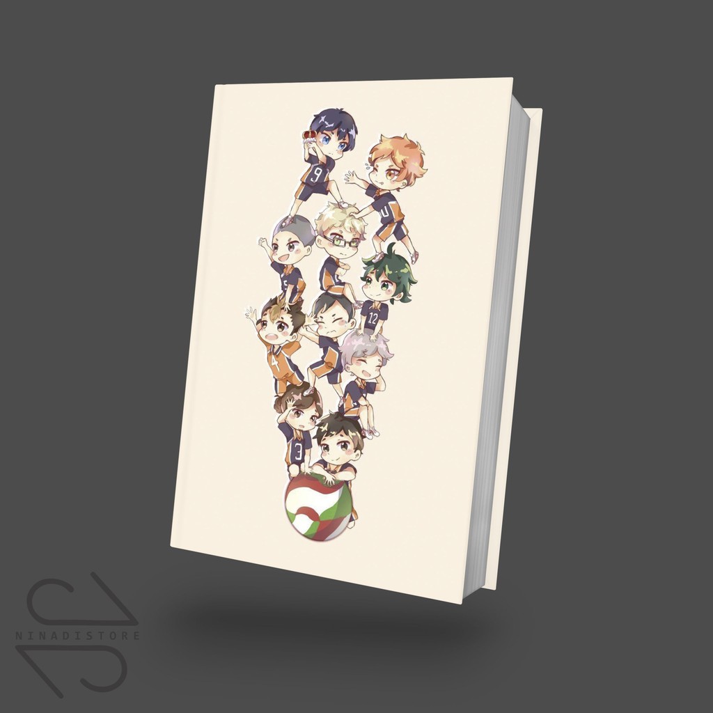 

Pocket Book/Notebook Buku Tulis Catatan Haikyuu HYU02 Note Agenda Planner, Journal, Diary, Gift / Premium Hardcover A6 isi polos dan garis