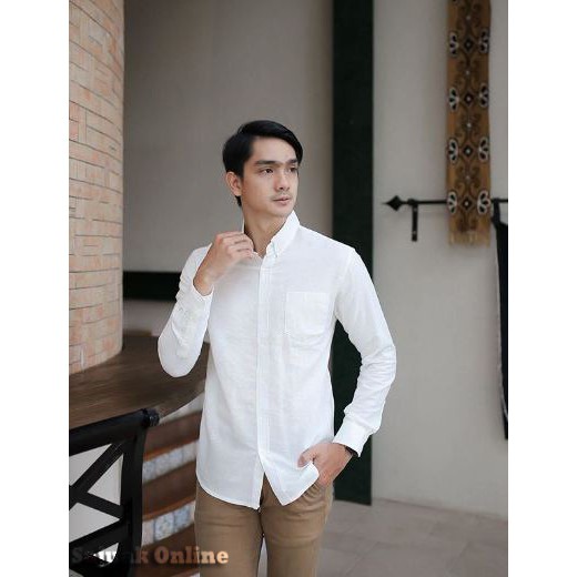 KEMEJA PANJANG CASUAL PRIA POLOS PREMIUM SLIM FIT