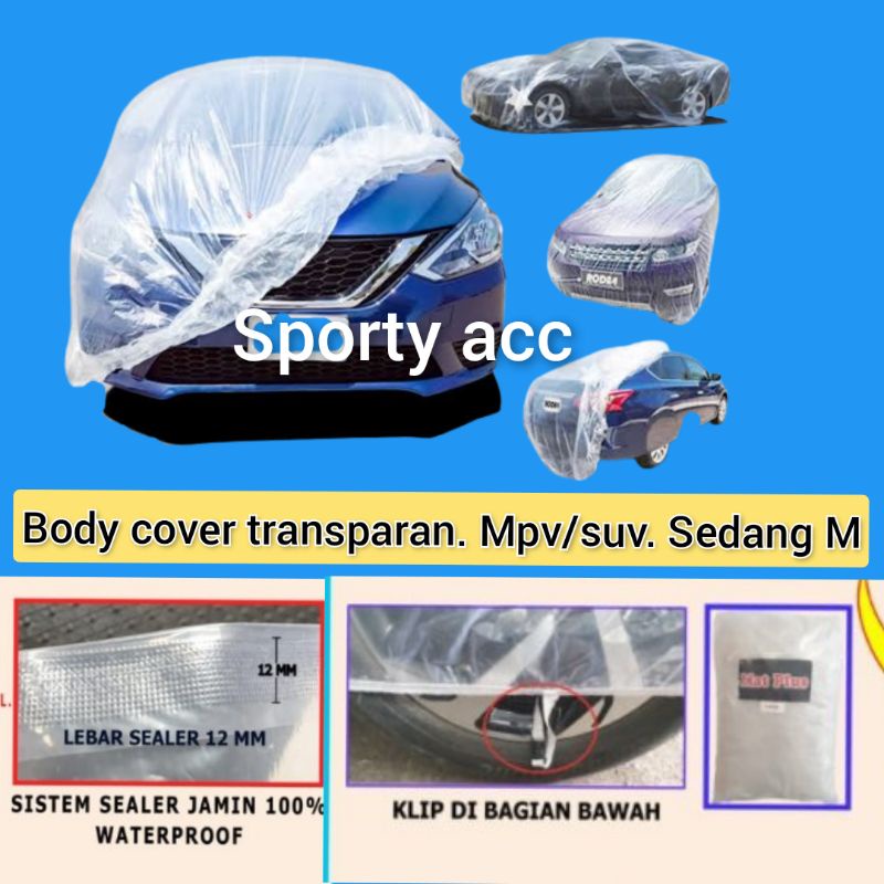 body cover transparant avanza 2022/xl7/allnew ertiga/brv 2022/mobilio