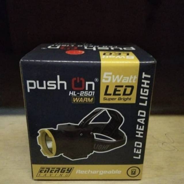 Senter Kepala Push On