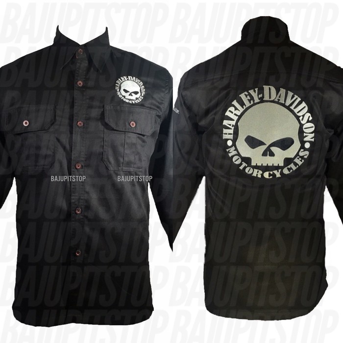 Baju Kemeja Pria Motorsport Harley Davidson #62 Kode: BKD067