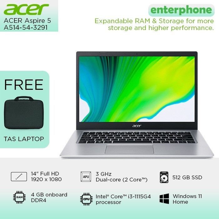 ACER Aspire 5 A514-54-3291 I3-1115G4 4GB 512GB FHD WIN11 OHS