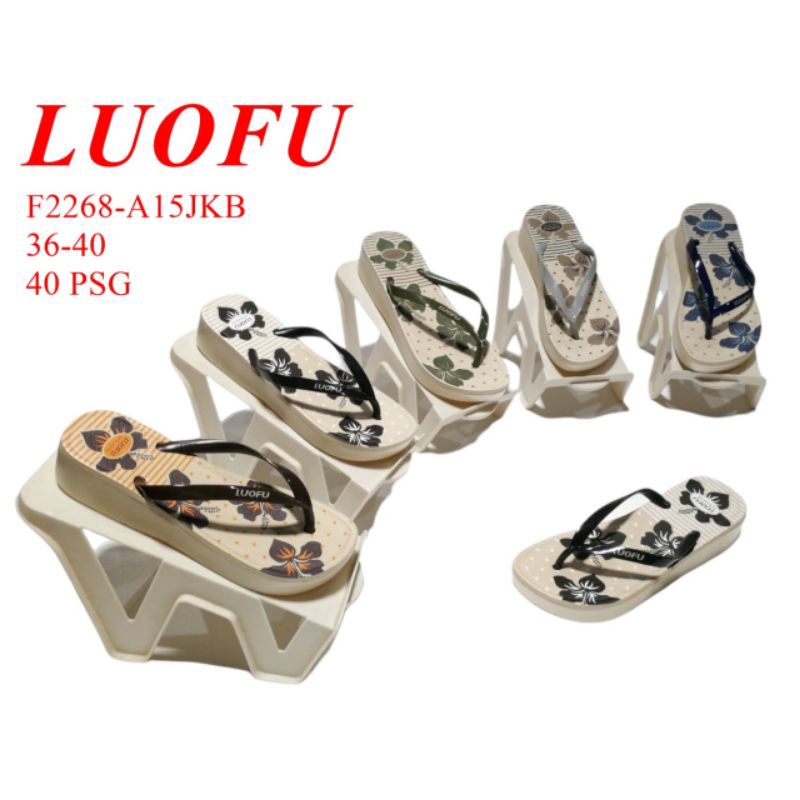 SANDAL LUOFU WANITA/SANDAL JEPIT LUOFU/SANDAL JELLY