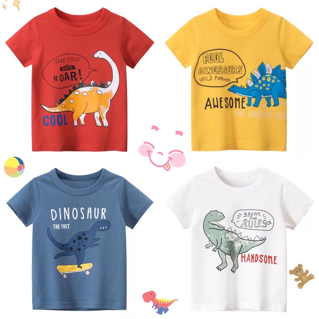 BAJU ANAK LAKI-LAKI T-SHIRT SUMMER STYLE 2021 KAOS ANAK COWO LEMBUT HALUS