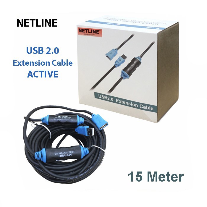 USB 2.0 Extension Active 15M NETLINE