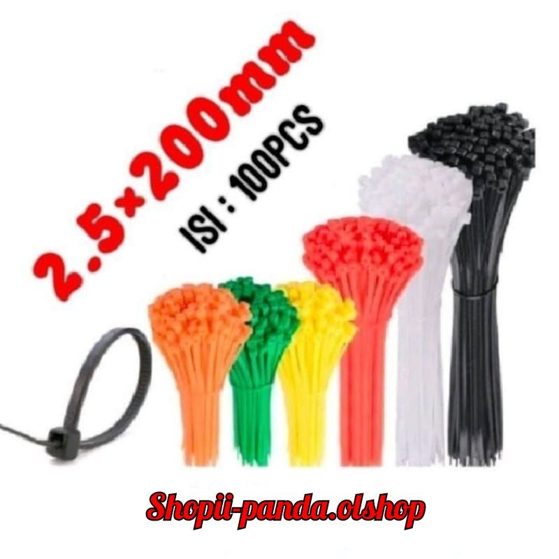 Kabel Ties Cable Ties Pengikat Kabel Segel Plastik 2.5x200mm⭐shopii-panda⭐