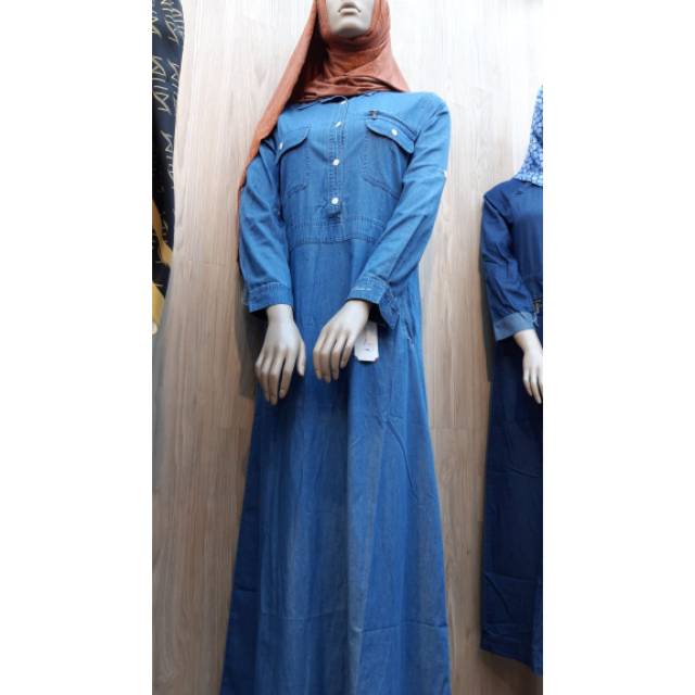 Gamis Denim le couture, Original by le couture premium