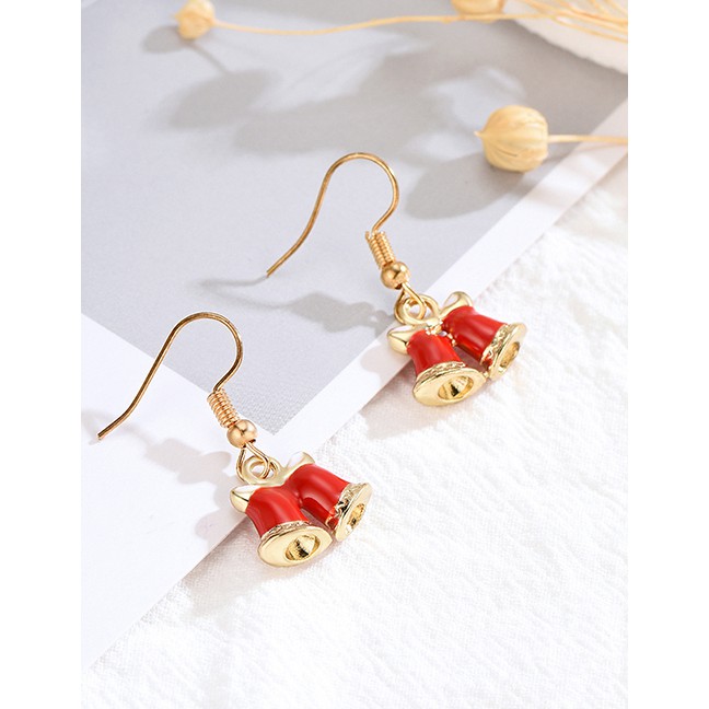 LRC Anting Set Fashion Color Christmas Earrings Set Of 6 D18699