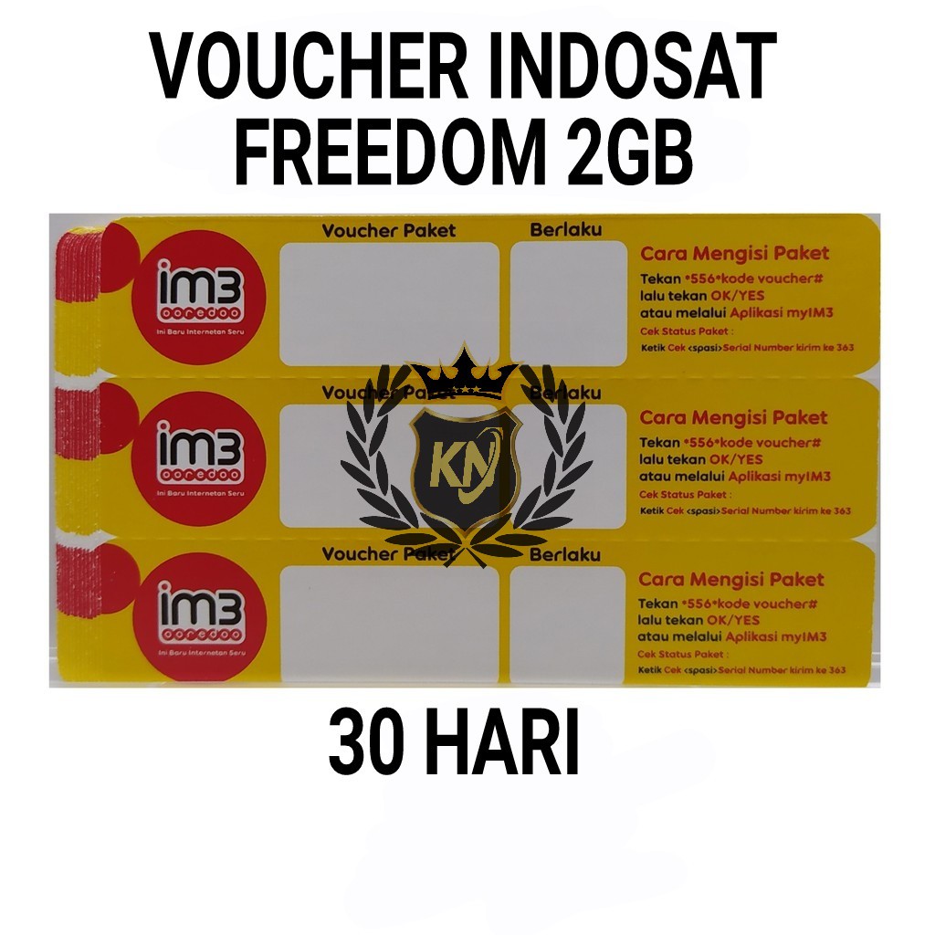 VOUCHER FREEDOM INDOSAT 2GB 30HARI