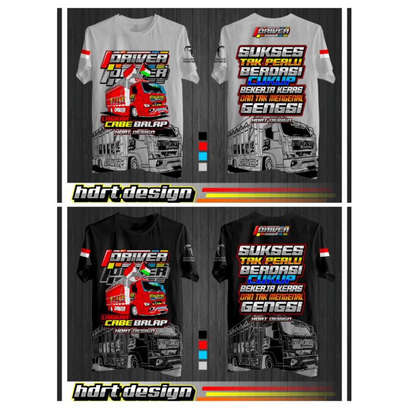 Kaos Truck driver cabe balap | Kaos Truck | Kaos Truck Fashion | Kaos Truck Distro