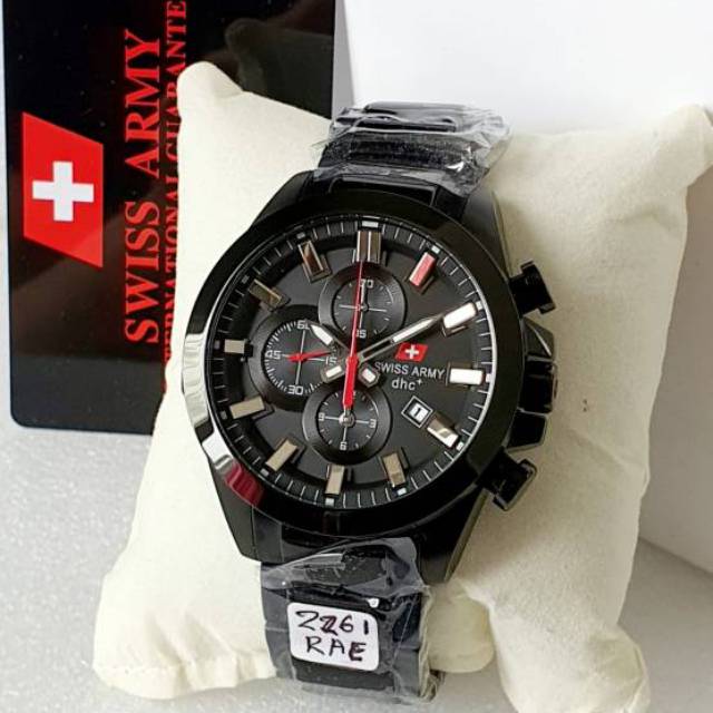 ( Best Seller ) Jam tangan sporty SA-2261 Chrono Aktif Original Stap Rantai